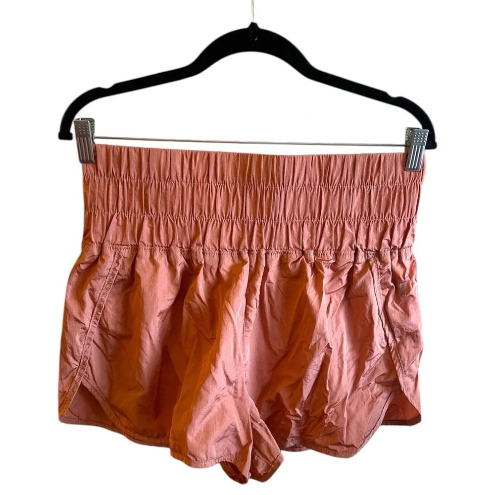 Free People Movement The Way Home Shorts Apricot High Rise Womens Size XL - Picture 3 of 12